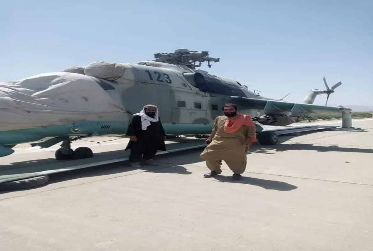 Afghanistan: Taliban captures Mi-24 helicopter given by India to  Afghan army as a gift in 2019