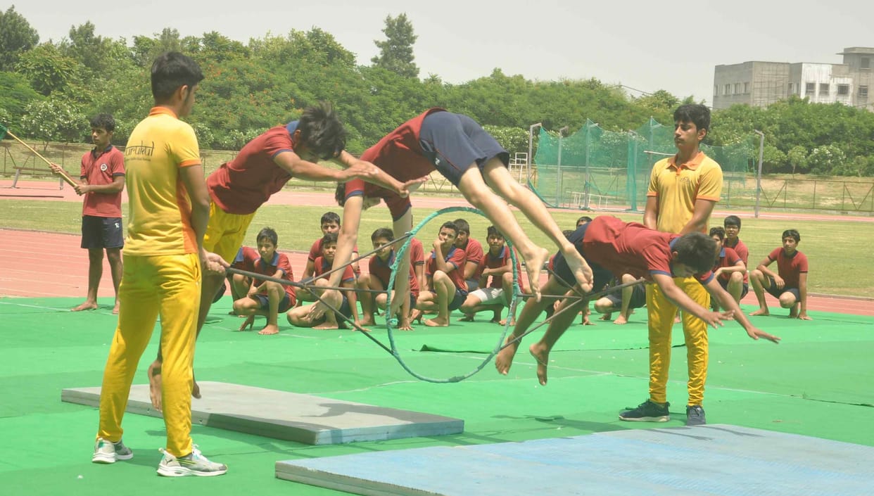 Preparations for Independence Day celebrations, students gave cultural presentations