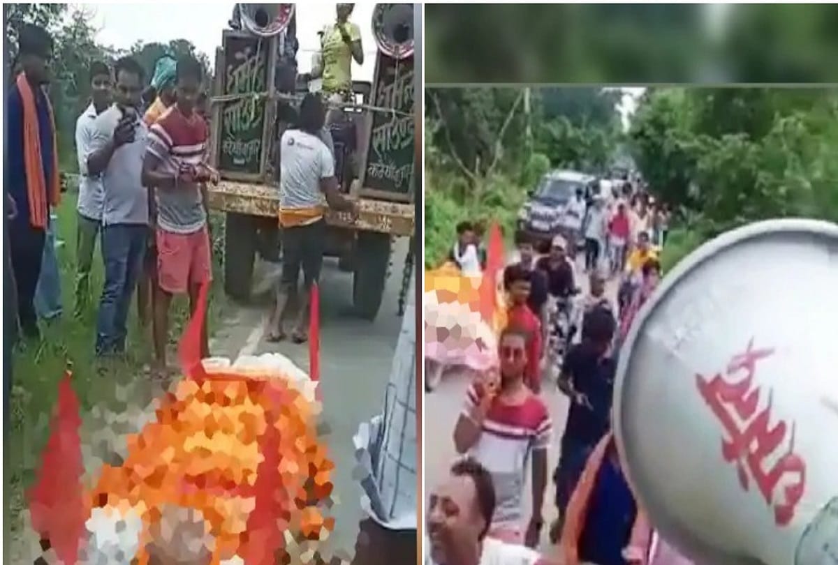 viral video orchestra dead body last cremation girl dance bhojpuri songs bihar chhapra gopalganj
