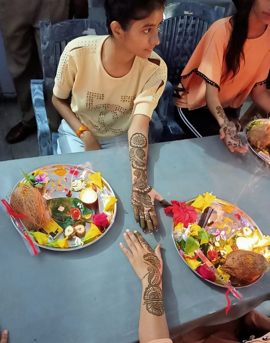 Women celebrated Teej festival in police line