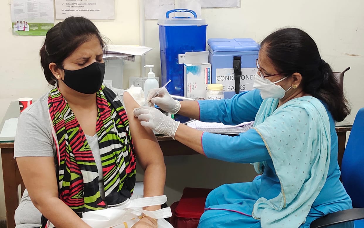 Dosage on 3594 at 23 centers, vaccination will be done at 57 centers today