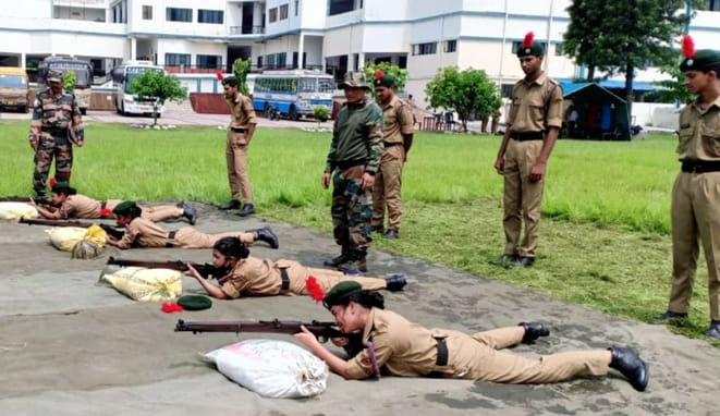 NCC cadets did shooting training