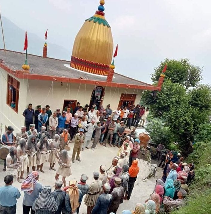 Devotees gathered in Kahika festival drung, mandi