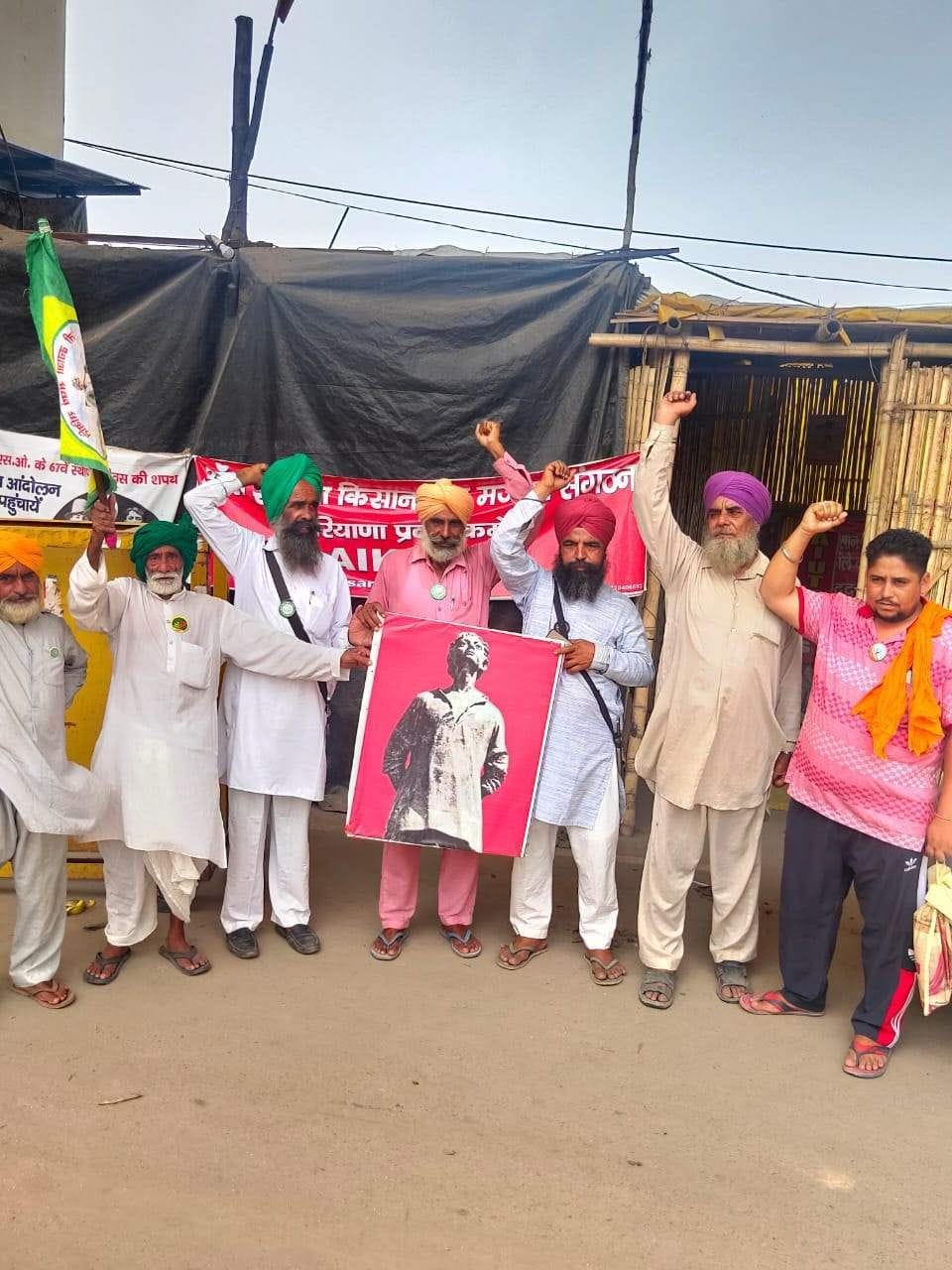 jhajjar bahadurgarh news,Farmers celebrated the martyrdom day of Khudiram Bose