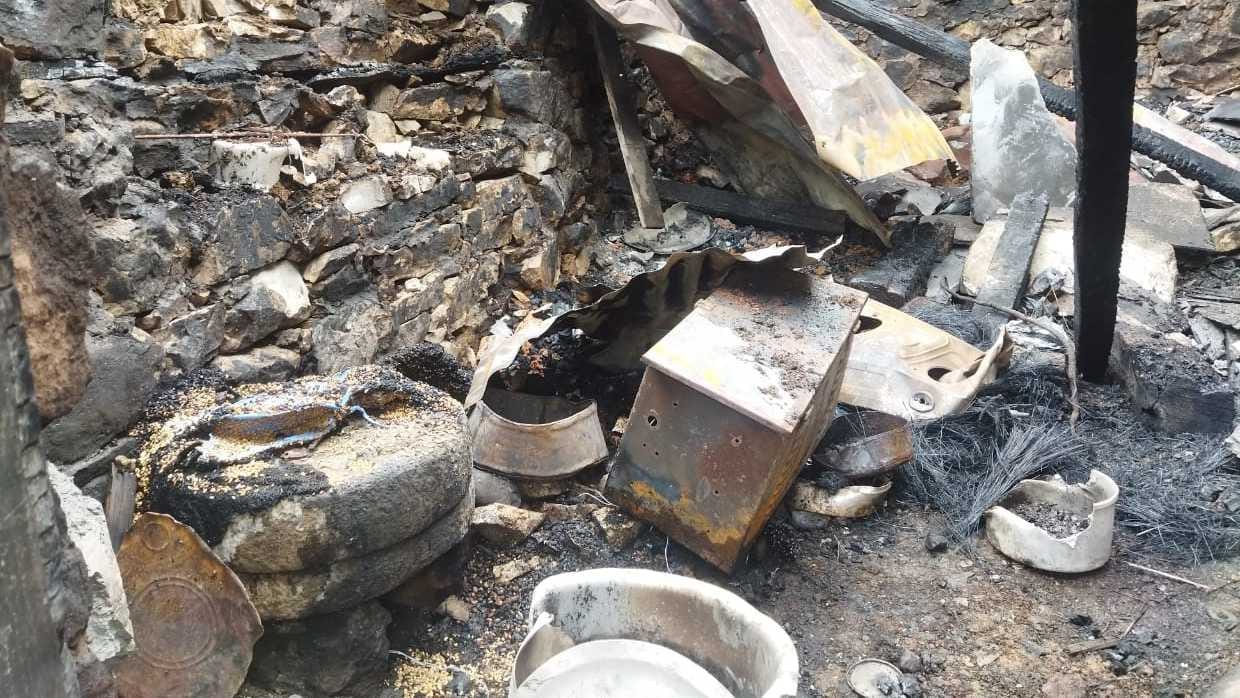 House burnt in big panyali