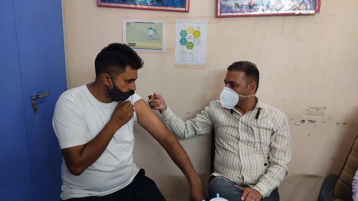 More than three lakh people have taken the first dose, yet 50 percent have not vaccinated