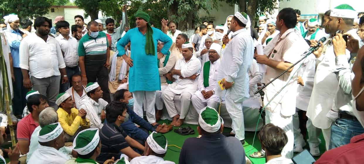 BKU Tomar blocked the protest against the agriculture law