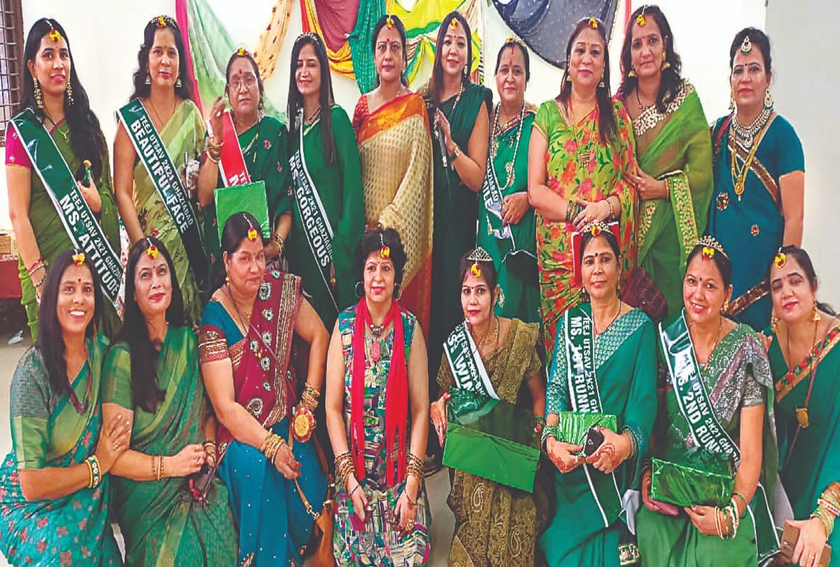 Women celebrated Hariyali Teej by dancing and singing park and banquet hall were buzzing with programs