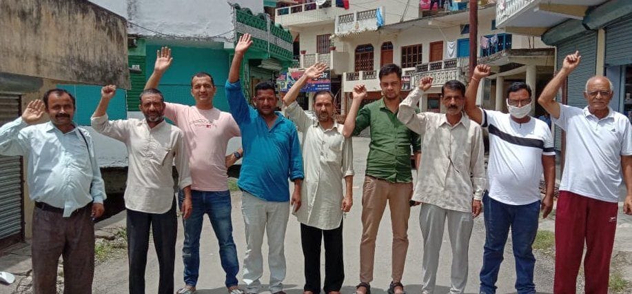 Protest in Devalthal