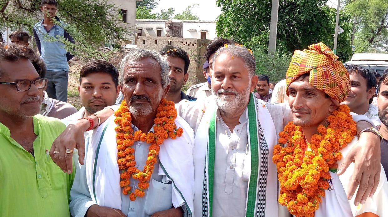 Welcome to sandeep punia on his arrival at Satnali