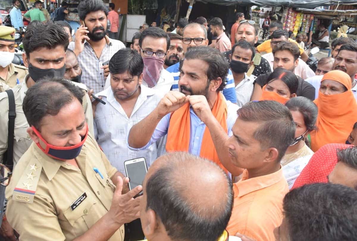 One man was beaten up by Bajrang Dal workers for not applying the section of conversion