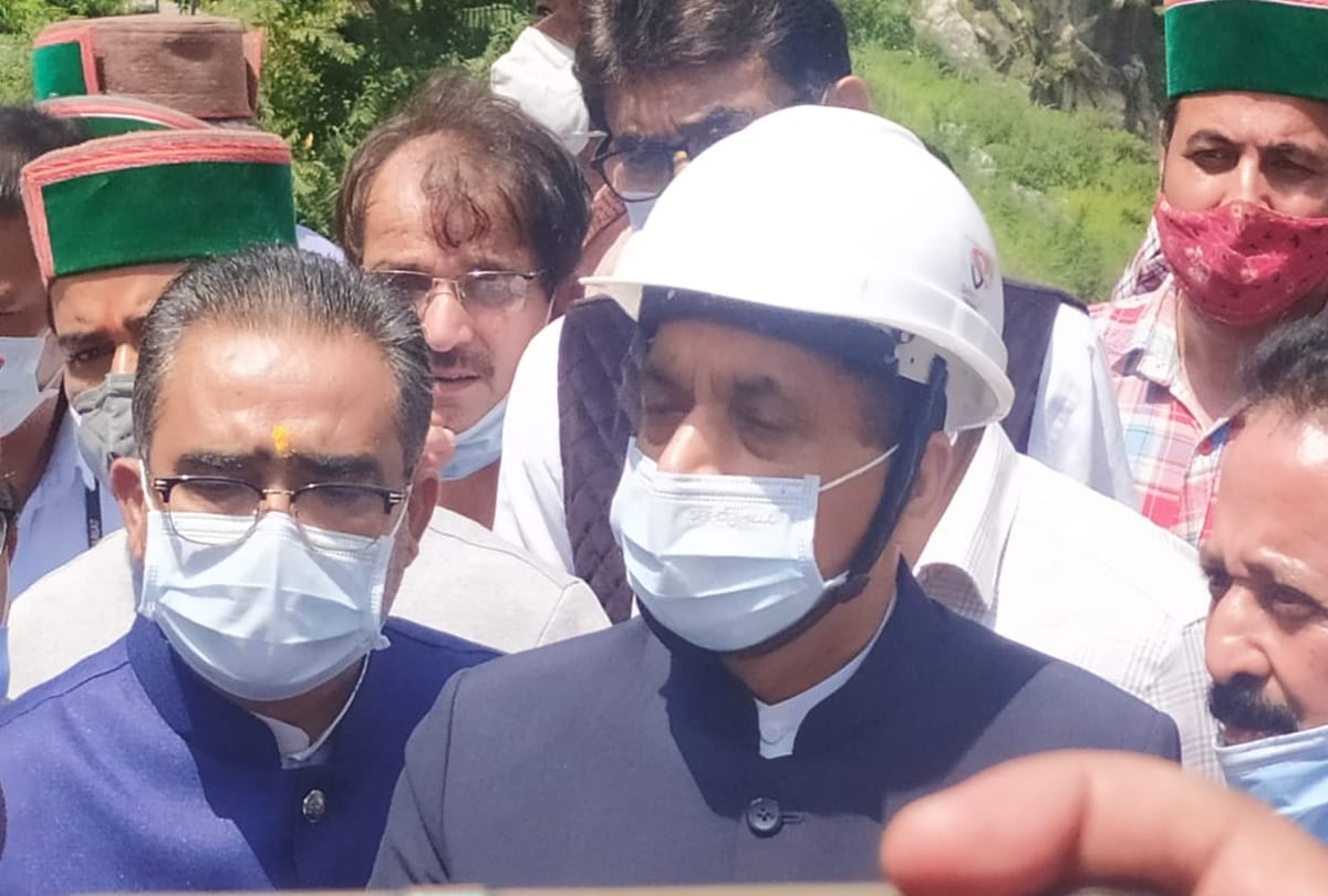 CM Jairam Thakur visit Landslide hit area of Nigulsari in Kinnaur Himachal Pradesh