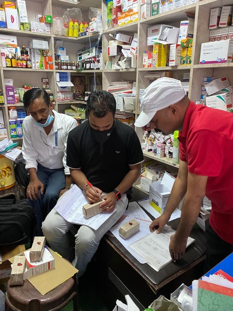 medicine sample taken from shops