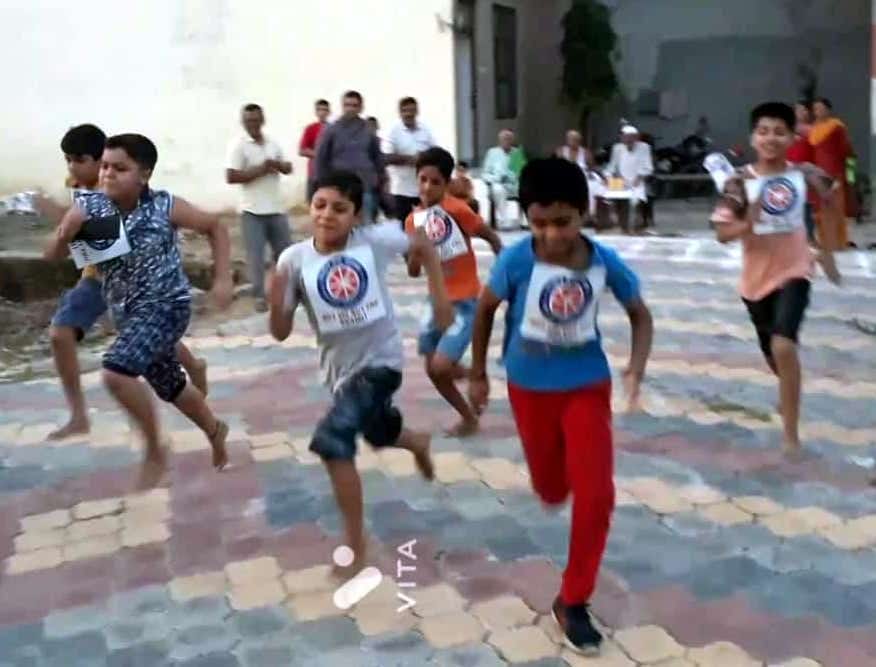 Children from ten schools ran in Fit India Freedom Run