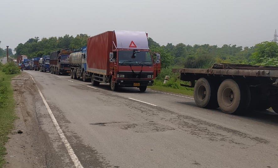 Traffic remained closed due to rising water level of Kotawali river