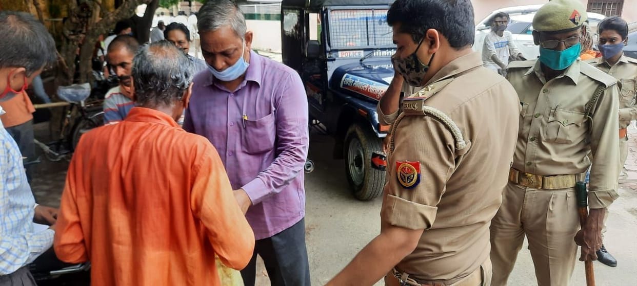 The old man attempted self-immolation in the collectorate premises