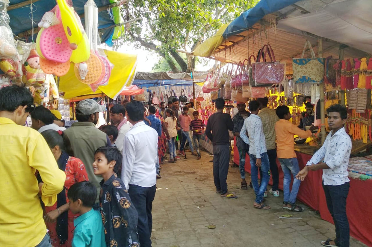On the occasion of Nag Panchami, women worship the snake