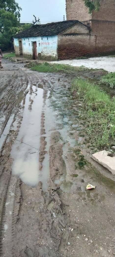 dirty drainage in samoger village