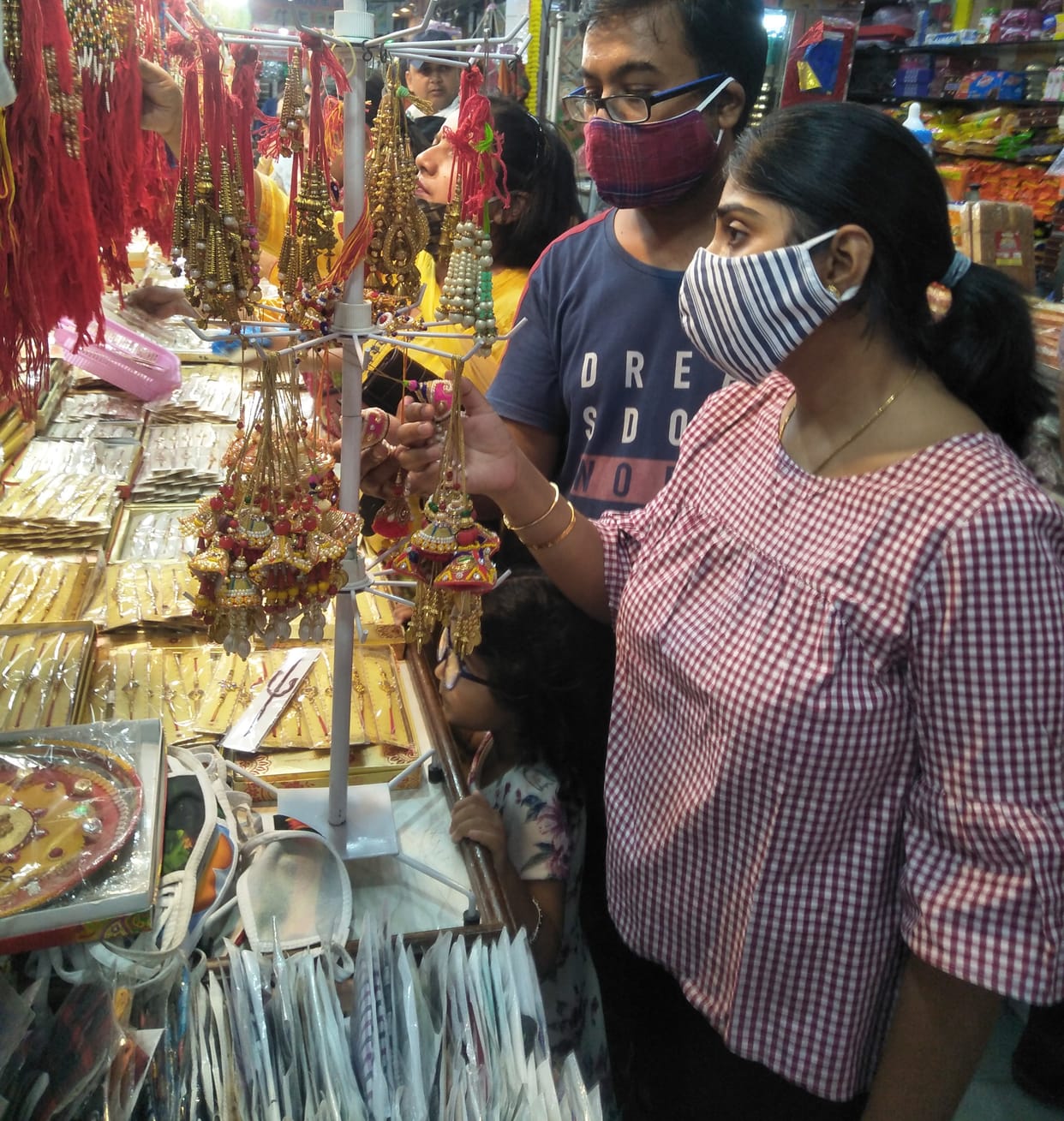 Market decorated with Rakhi shops, sisters start preparations to tie rakshasutra on the wrists of brothers