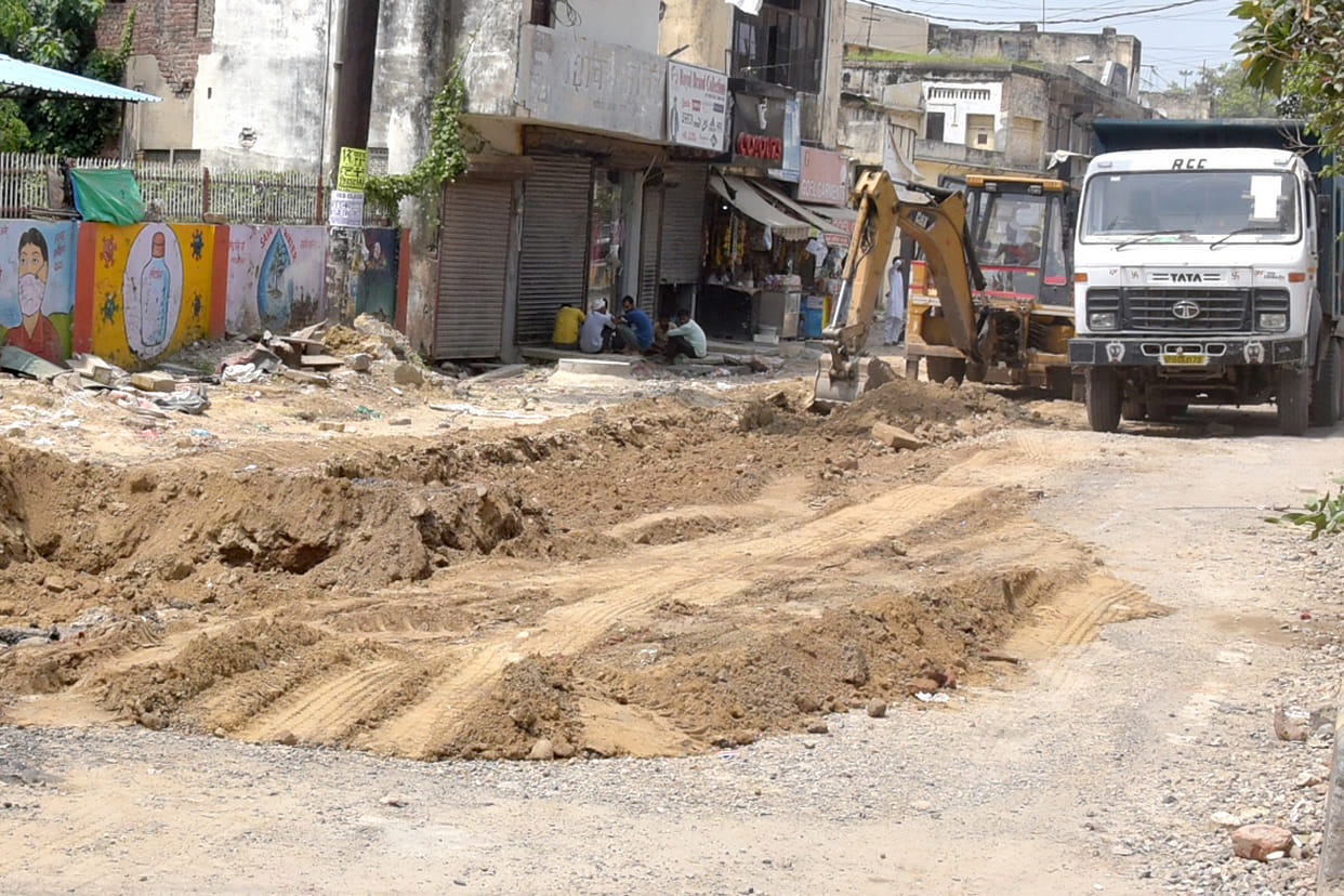 Work resumed on Smart Road, officials reached the spot