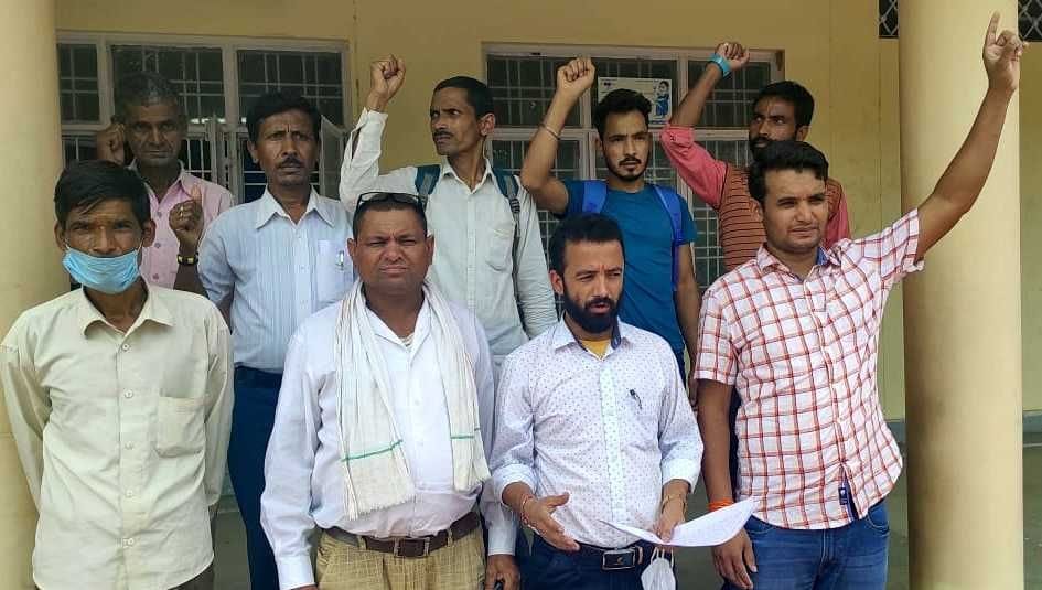 Villagers of Chachai demonstrated the demand for bridge and road