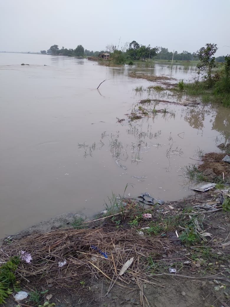 water level increase-decrease of ghagra river