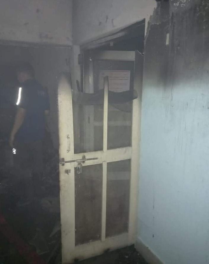Medicine and oxygen machine burnt due to fire in hospital store room
