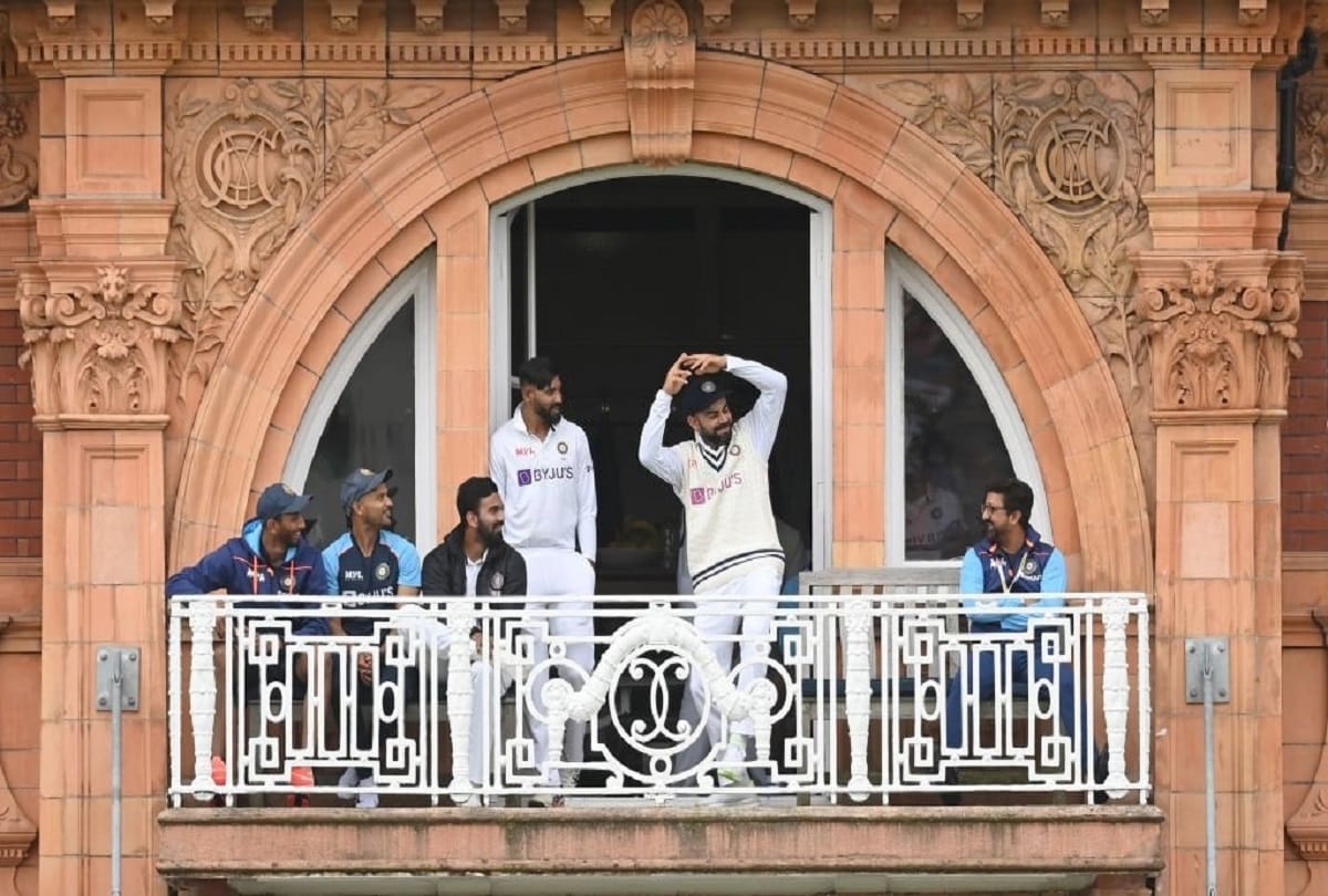 IND vs ENG Indian cricket team captain virat kohli nagin dance at lords bolcony during India vs England 2nd test