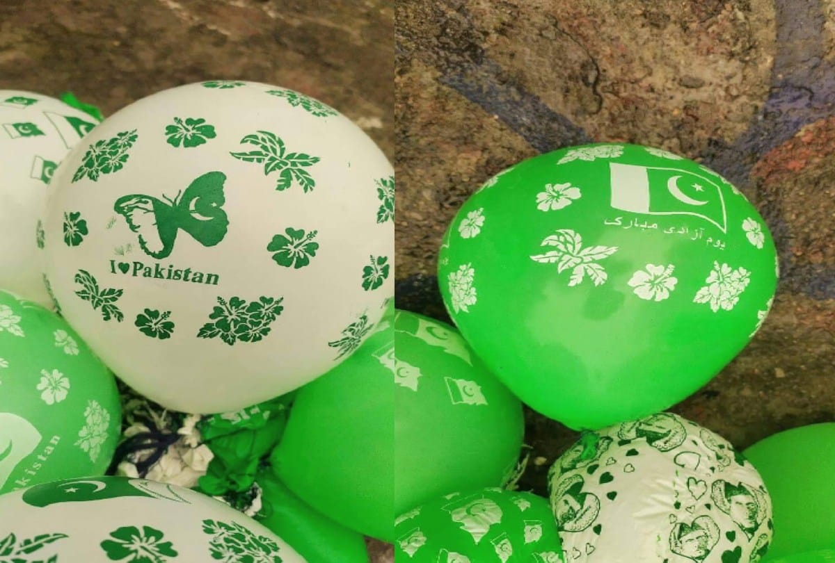 Balloons and flags written in Pakistan found in Sundernagar himachal