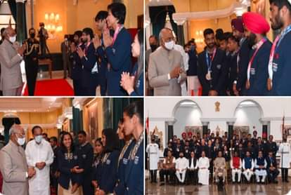 टोक्यो जाने वाले खिलाड़ियों से राष्ट्रपति ने की चाय पर मुलाकात