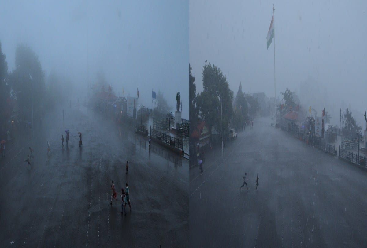 himachal weather today: heavy rainfall in shimla and dharamshala