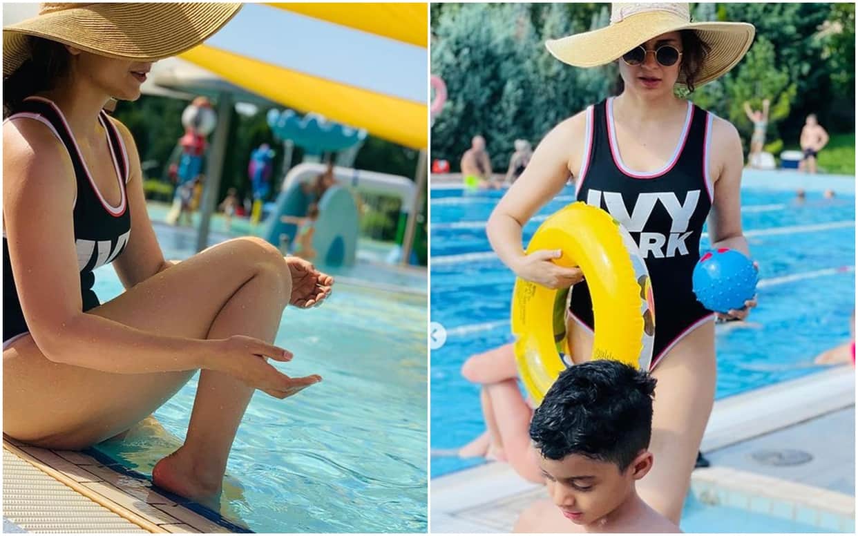 Kangana Ranaut looks super HOT in black monokini Gets Trolled