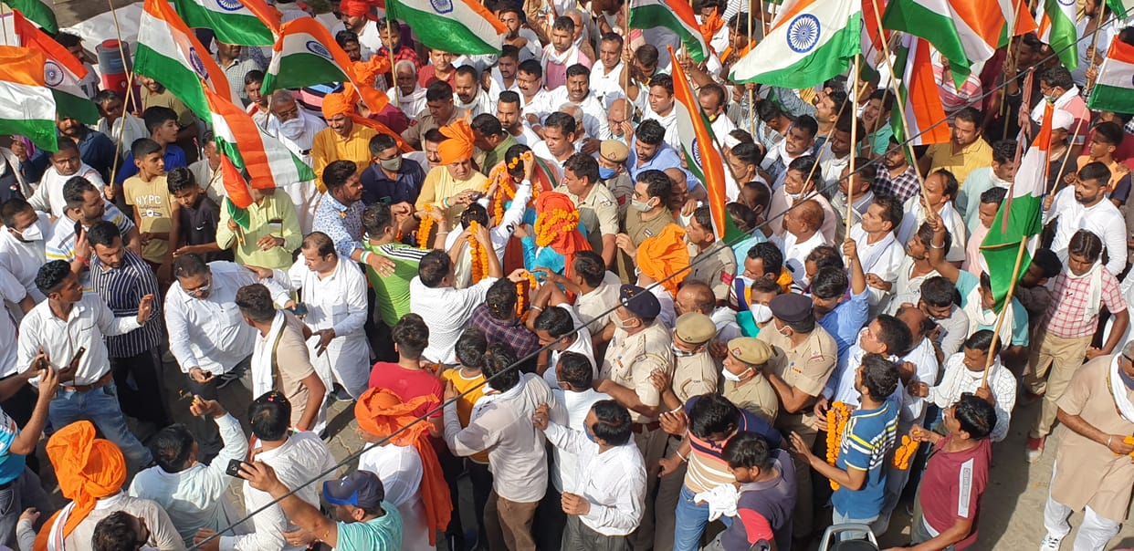 The enthusiasm in the tricolor yatra, resonated with the slogan of Mother India