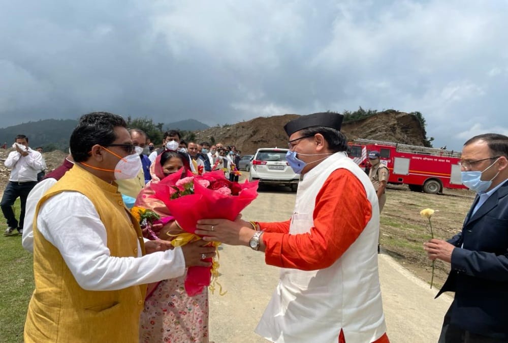 Independence Day 2021: CM Pushkar singh dhami Doing Flag Hoisting in gairsain