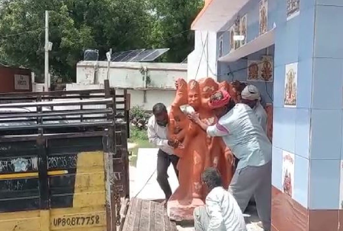 hanuman ji statue released from police station after fourteen years in agra