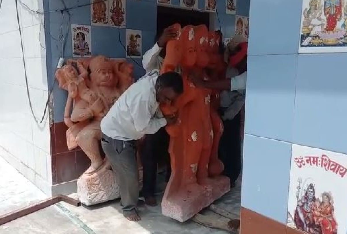 hanuman ji statue released from police station after fourteen years in agra