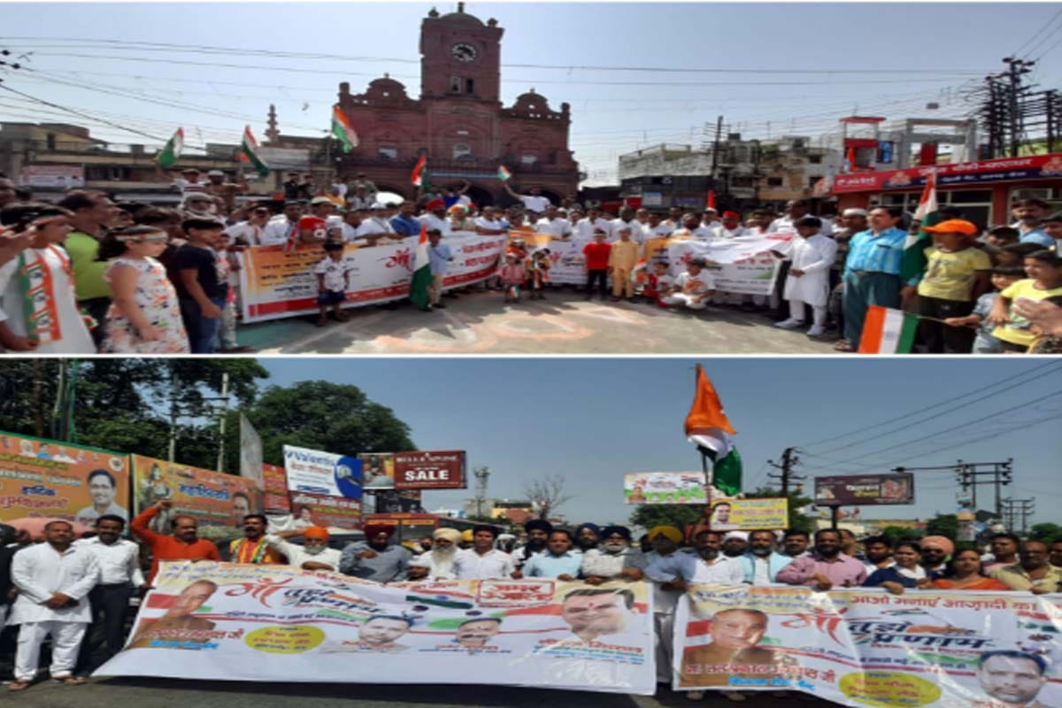 Independence day 2021 : Flag hoisted by different orgnisation at different part of Meerut city Under Maa Tujhe Pranam