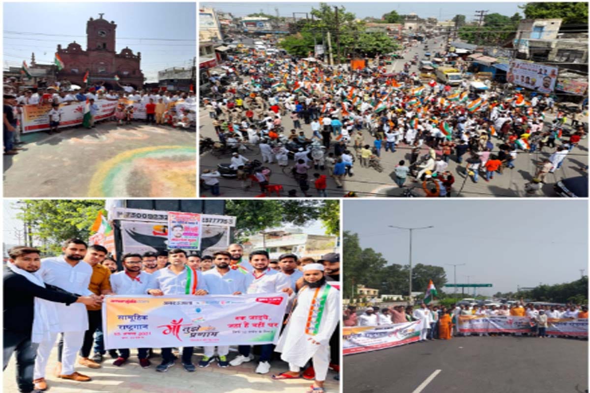 Independence day 2021 : Flag hoisted by different orgnisation at different part of Meerut city Under Maa Tujhe Pranam