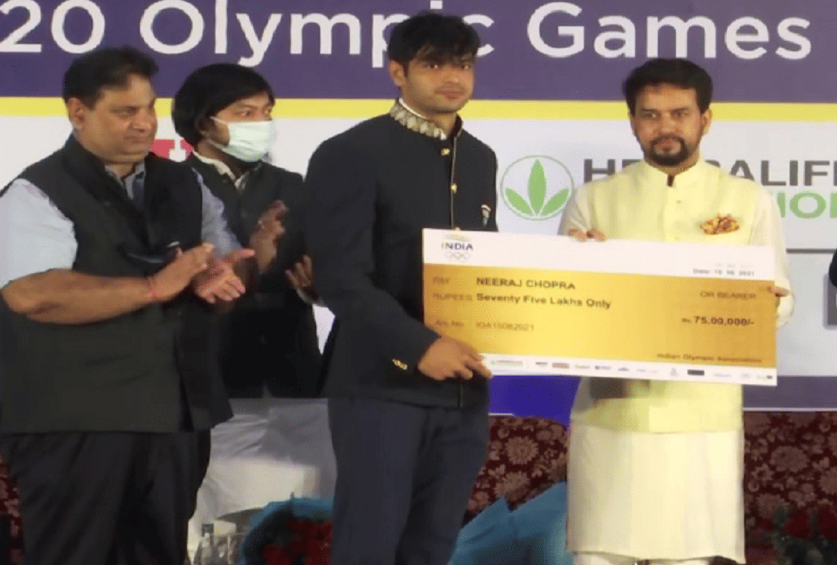 Indian Olympic Association felicitates Tokyo Olympics medalists, Anurag Thakur promises expansion of TOPS