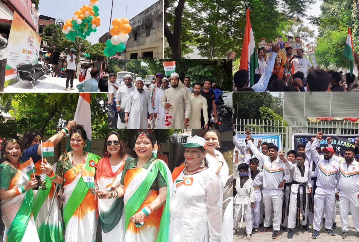 Celebration of Independence with Amar Ujala: Maa Tujhe Pranam rally came out with pomp on Independence Day