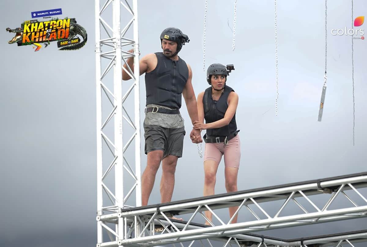 khatron ke khiladi 11 after electronic shocked abhinav shukla screamed rohit shetty name says i don't have a child