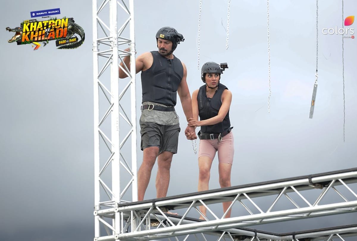 khatron ke khiladi 11 after electronic shocked abhinav shukla screamed rohit shetty name says i don't have a child
