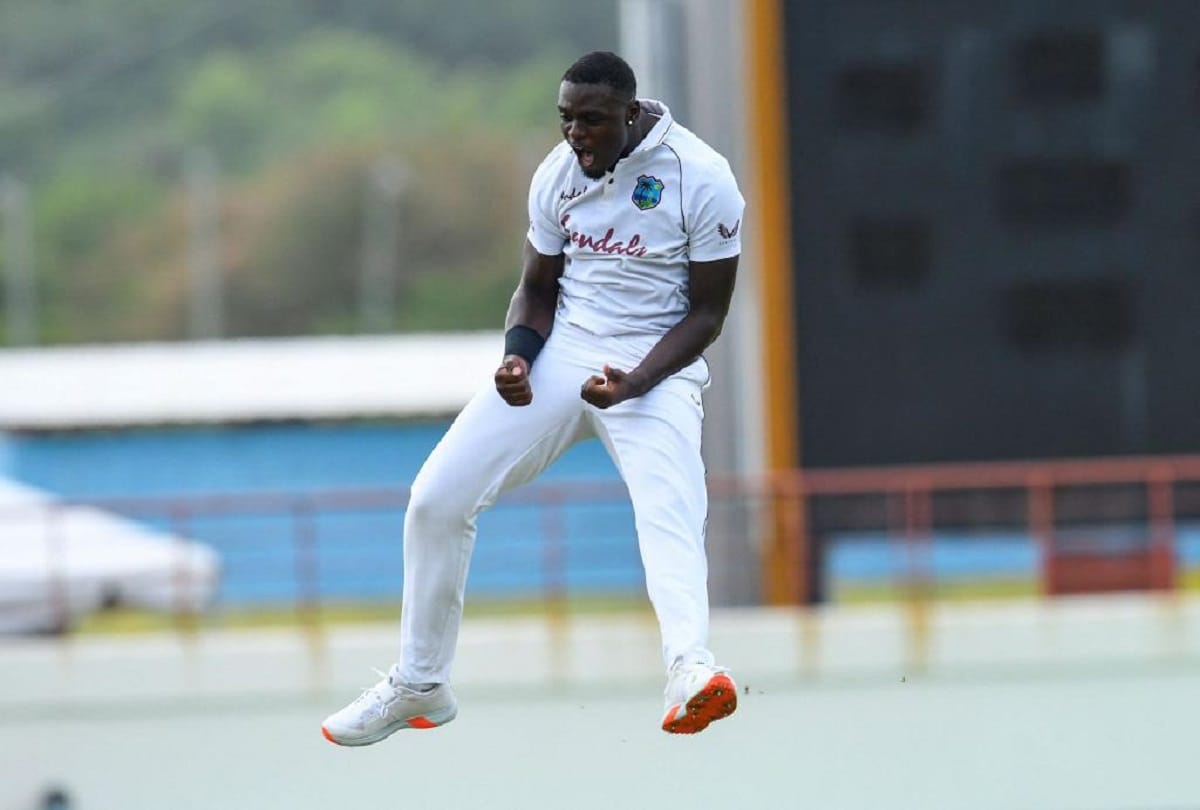 WI vs PAK fast bowler Jayden seales reprimanded for breaching Level 1 ICC Code of Conduct during West indies vs Pakistan test match in Kingston