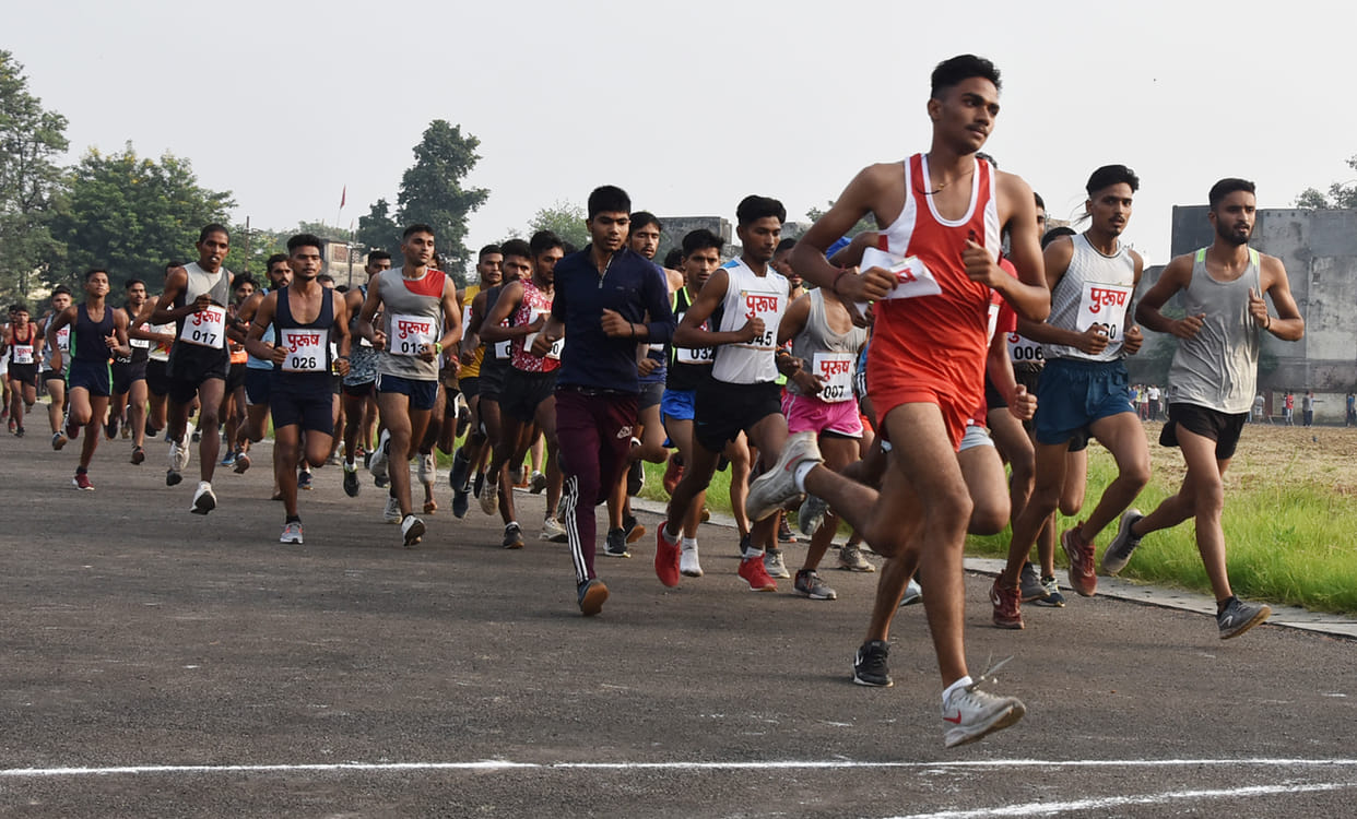 Padam and Swati won the cross country race