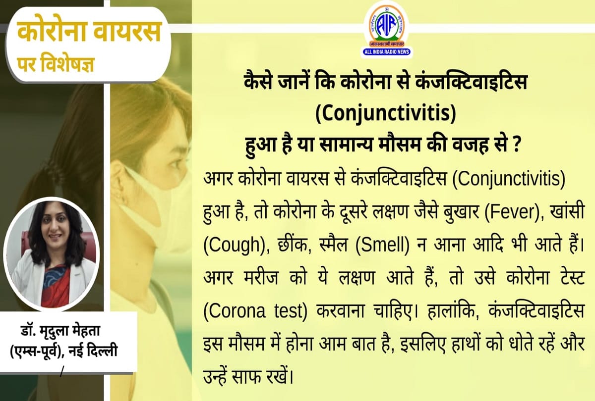 Coronavirus symptoms eye problems covid 19 Conjunctivitis coronavirus question answer