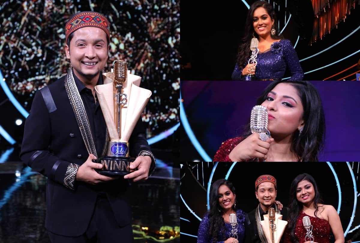 Indian Idol 12 finale Pawandeep Rajan won the trophy where Arunita and Sayli became runnerup see HD photos