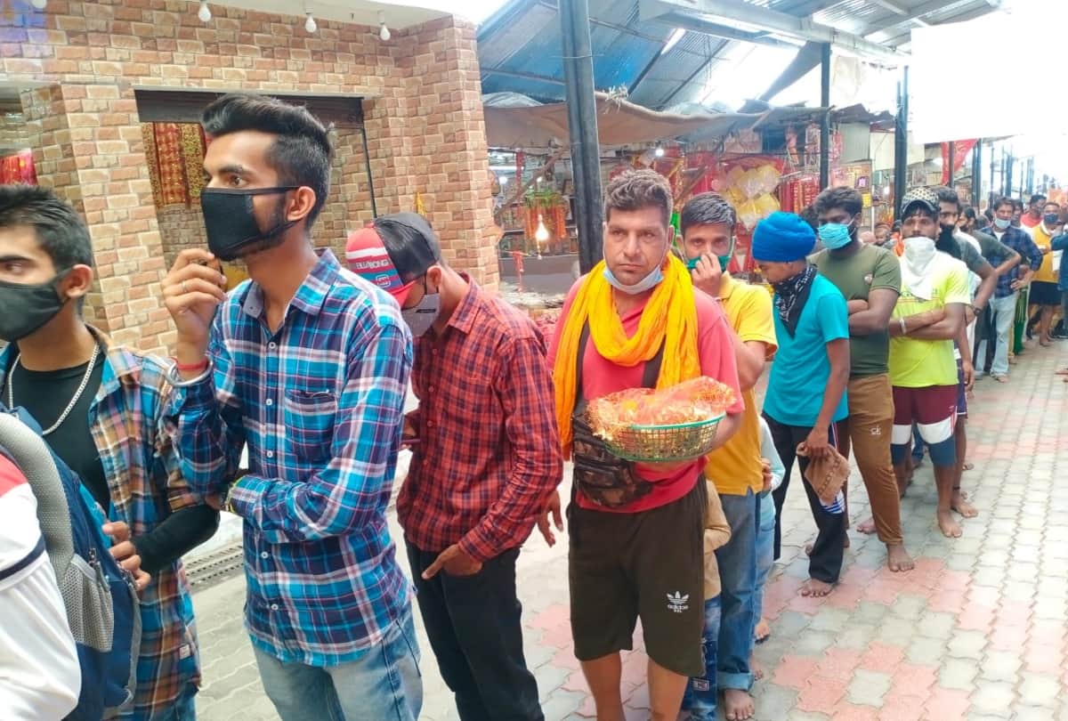 shravan ashtami 2021: 25 thousand Devotees queued up to pay obeisance in shakti peeth jwalamukhi temple