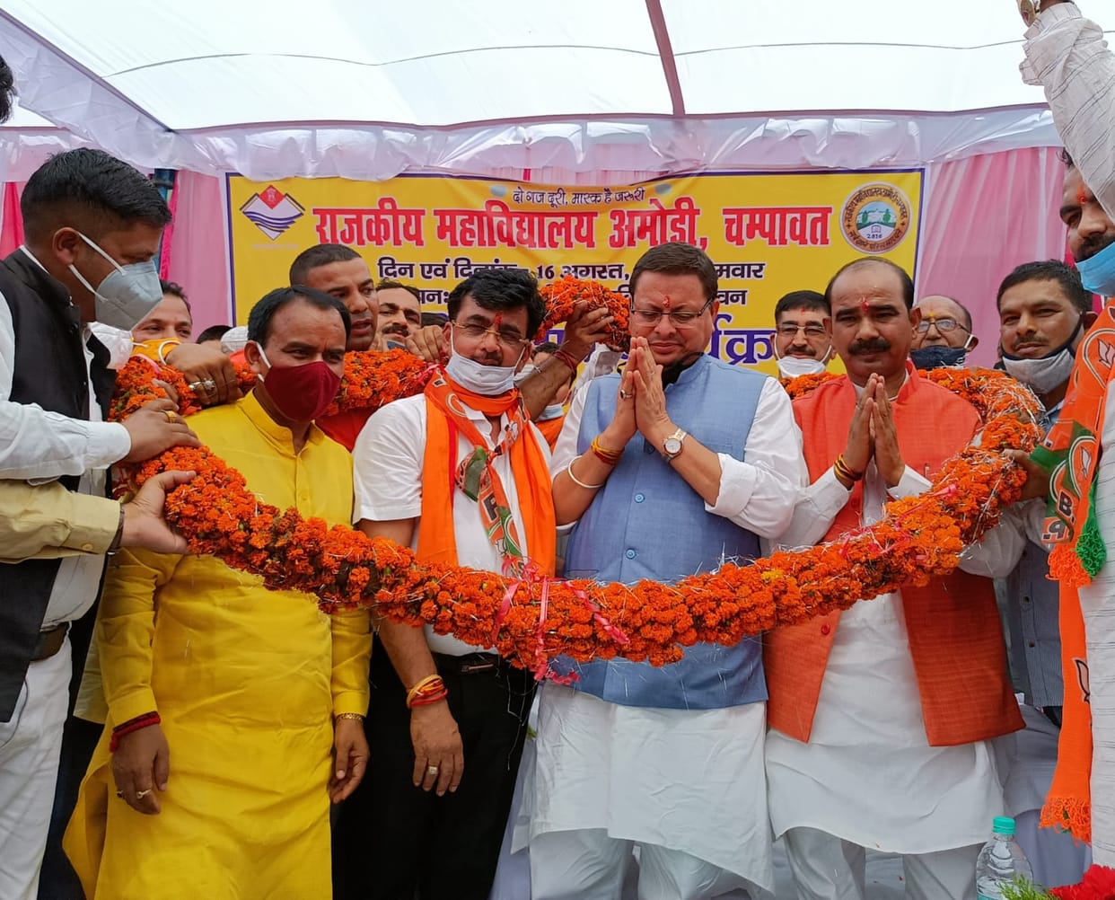 uttarakhand news : chief minister pushkar singh dhami champawat visit, did not make any announcement