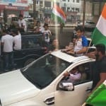 पानीपत में नीरज चोपड़ा का भव्य स्वागत किया गया।
