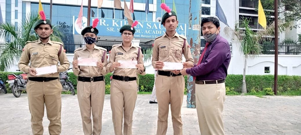Cadets get scholarship for getting good marks in board exam